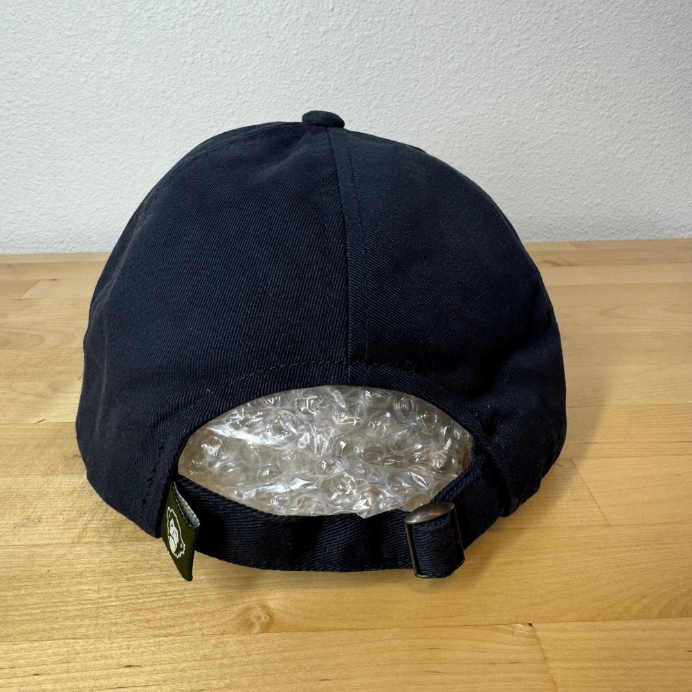 Howler Brothers Mens Navy Blue Embroidered Floral Logo Cotton Strapback Hat Cap - Picture 4 of 12
